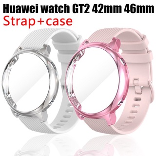 สายนาฬิกาข้อมือซิลิโคน สําหรับ Huawei GT2 GT 2 smart watch 42 มม. 46 มม. honor magic2 46 มม.