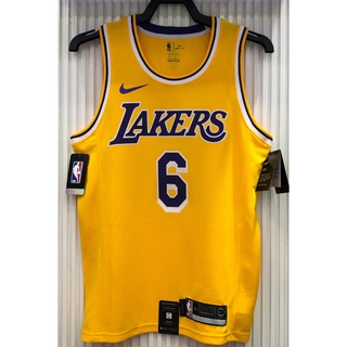 hot pressed Los Angeles Lakers No.6 James yellow basketball jersey