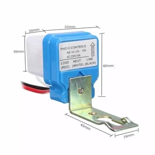 สวิตช์อัติโนมัติ เปิด-ปิดด้วยแสงแดด12V-24V-220V 10A