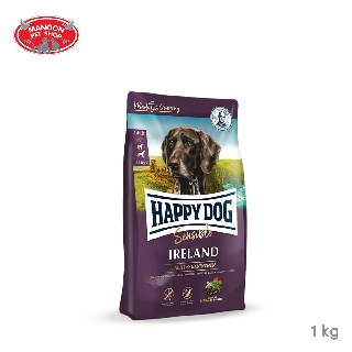 [MANOON] HAPPY DOG Irland 1kg อาหารสุนัขสูตรเนื้อกระต่ายป่าและปลาแซลมอน