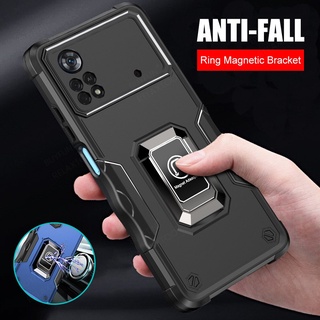 Heavy Duty Shockproof Armor Case For Xiaomi Poco X4 Pro 5G M4 Pro 4G X3 NFC X 3 M 4 Car Magnetic Holder Stand Hard Cover Fundas