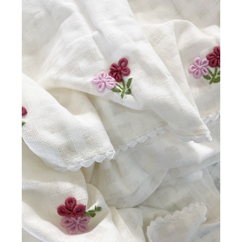 แนะนำ ผ้าม่าน ผ้าม่านผ้าฝ้ายปักมือ สไตล์ล้านนา ขนาดกว้าง110x130cm ราคาพิเศษ มีเก็บเงินปลายทาง