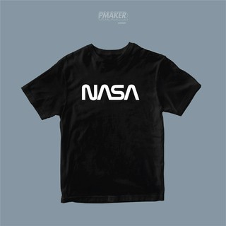 🔥NASA🔥 เสื้อยืดสีดำ แฟชั่น ผ้าคอตตอน 💯 นุ่ม ใส่สบาย