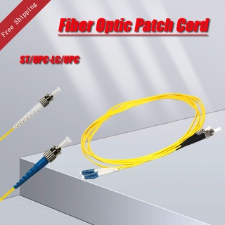 5 PCS/ Lot 3M 2.0mm ST/UPC to LC/UPC Fiber Optic Single-Mode Duplex Patch Cable Jumper Cord