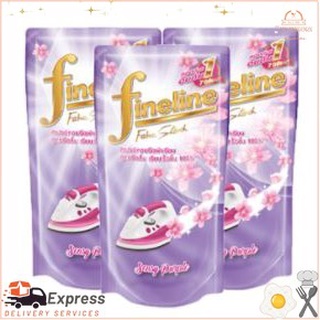 ไฟน์ไลน์ น้ำยารีดผ้าเรียบ สีม่วง 500 มล. x 3 ถุงFineline ironing liquid purple 500 ml. x 3 bags