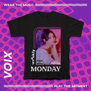 คอตต้อนคอกลมเสื้อยืด พิมพ์ลายศิลปินเกาหลี WEEEKLY "Play Game: Holiday" สําหรับผู้ชายS-5XL