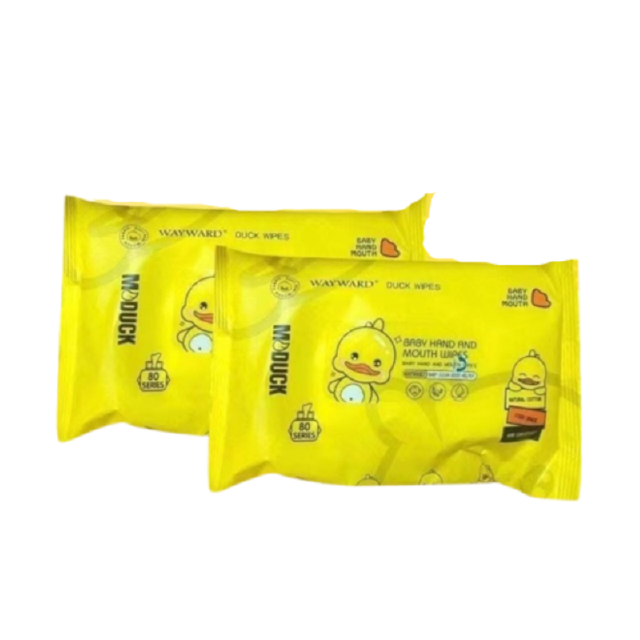 โปรโมชั่น : พร้อมส่ง ทิชชู่เปียกน้องเป็ด 1 ห่อ มี 80 แผ่น