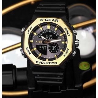 XG-605 ใหม่ล่าสุด 🔥 นาฬิกาข้อมือผู้ชาย XGEAR WATCH 💥 นาฬิกาแฟชั่นเอ็กซ์เกียร์วอช สองระบบ สินค้าแท้กันน้ำ 100% พร้อมกล่อง