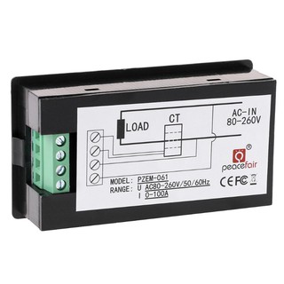 AC80-260V Meter 0-100A