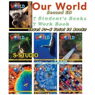 Our World Second Edition 7 Student book+7 Work book การเรียนการอ่านภาษาอังกฤษ-อเมริกา