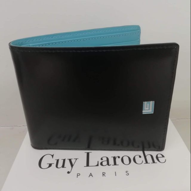กระเป๋าสตางค์ผู้ชายGuy​ Larocheสีดำฟ้า