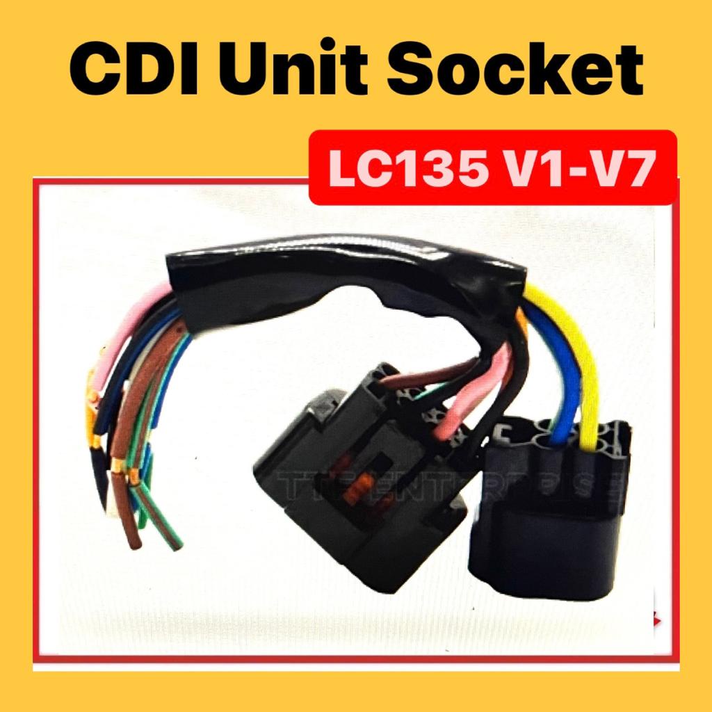 YAMAHA LC135 135LC LC 135 V1 V2 V3 V4 V5 V6 CDI UNIT ECU SOCKET CDI UNIT SOCKET CDI UNIT SOCKET WIRE