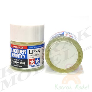 สีทามิย่าสูตรแล็คเกอร์ Tamiya Lacquer paint LP4 White 10ML