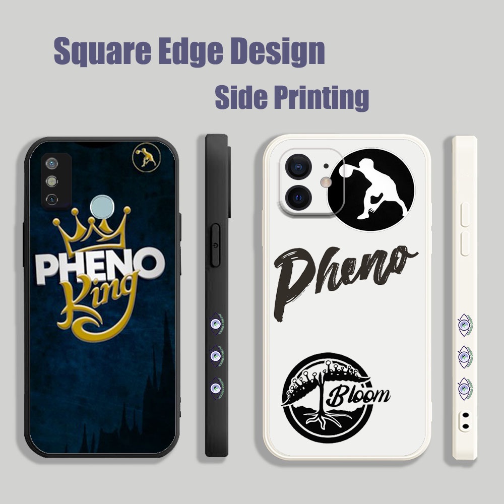 Pheno โลโก้ Jersey โลโก้ BAG76 สําหรับ Realme C2 C3 8 8i C35 Pro เคสโทรศัพท์ขอบสี่เหลี่ยม