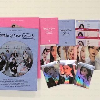 Photocard อัลบั้มเปล่า Formula of Love: O+T=&lt;3 - TWICE ของแท้