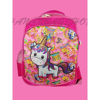 กระเป๋านักเรียน กระเป๋าเป้สะพายหลัง ลายการ์ตูน มีไฟ Cartoon Student Bag School Bag Kid 书包学生书包 卡通书包 #1360