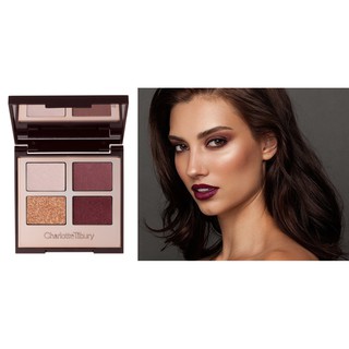 Charlotte Tilbury Vintage Vamp Luxury Palette พาเลตตาโทนสีม่วงแดง ทาง่าย แม้มือใหม่หัดแต่งหน้า