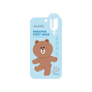 MEDIHEAL LINE FRIENDS PARAFFIN FOOT MASK เมดิฮีล ไลน์ เฟรนด์ พาราฟิน ฟุ๊ท มาสก์ มาส์กเท้า 1 คู่