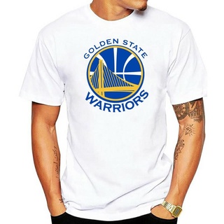 เสื้อยืดผ้าฝ้ายพิมพ์ลายเสื้อยืด พิมพ์ลายโลโก้ Golden State Warior สําหรับผู้ชาย