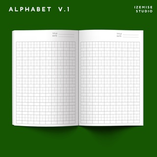 ALPHABET  V.1 - สมุดคัดตัวอักษร ภาษาจีน ญีปุ่น เกาหลี