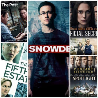 DVD หนังตีแผ่ความจริง ☆Snowden☆TheFifthEstate☆ThePost☆Spotlight☆OfficialSecrets  มัดรวม 5 เรื่อง #หนังฝรั่ง #แพ็คสุดคุ้ม