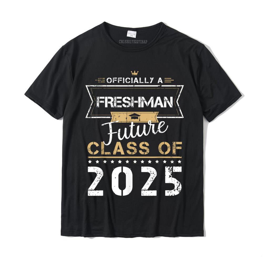เสื้อยืดลําลอง ผ้าฝ้าย แขนสั้น พิมพ์ลาย Freshman Future Class Of 2025 Funny First Day 9th แฟชั่นสําห