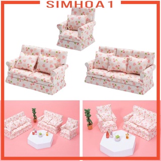 [Simhoa1] เฟอร์นิเจอร์โซฟา สเกล 1:12 สําหรับบ้านตุ๊กตา มากกว่า 3+