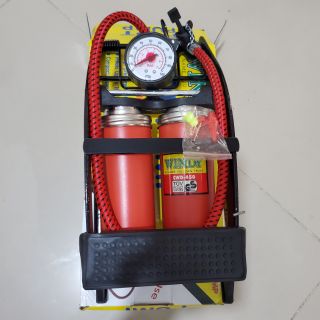 สูบลมแบบเท้าเหยียบคู่ มีรุ่นหัวดำ พร้อม cwd-450