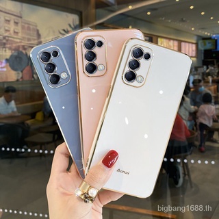 เคส  OPPO A74 5G A54 4G OPPO Reno 6Z 5G Reno5 5G Reno5Pro 5G Reno6 5G A94 4G RENO4 4G RENO3 electroplate case soft Reno5 Reno5Pro เคสโทรศัพท์เคลือบด้วยไฟฟ้า cldJ