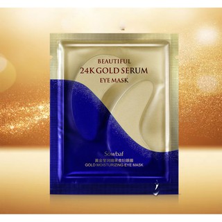 24 Gold Serum Eye Mask  มาส์กบำรุงรอบดวงตาสีทอง 1 แผ่น 7.5 กรัม