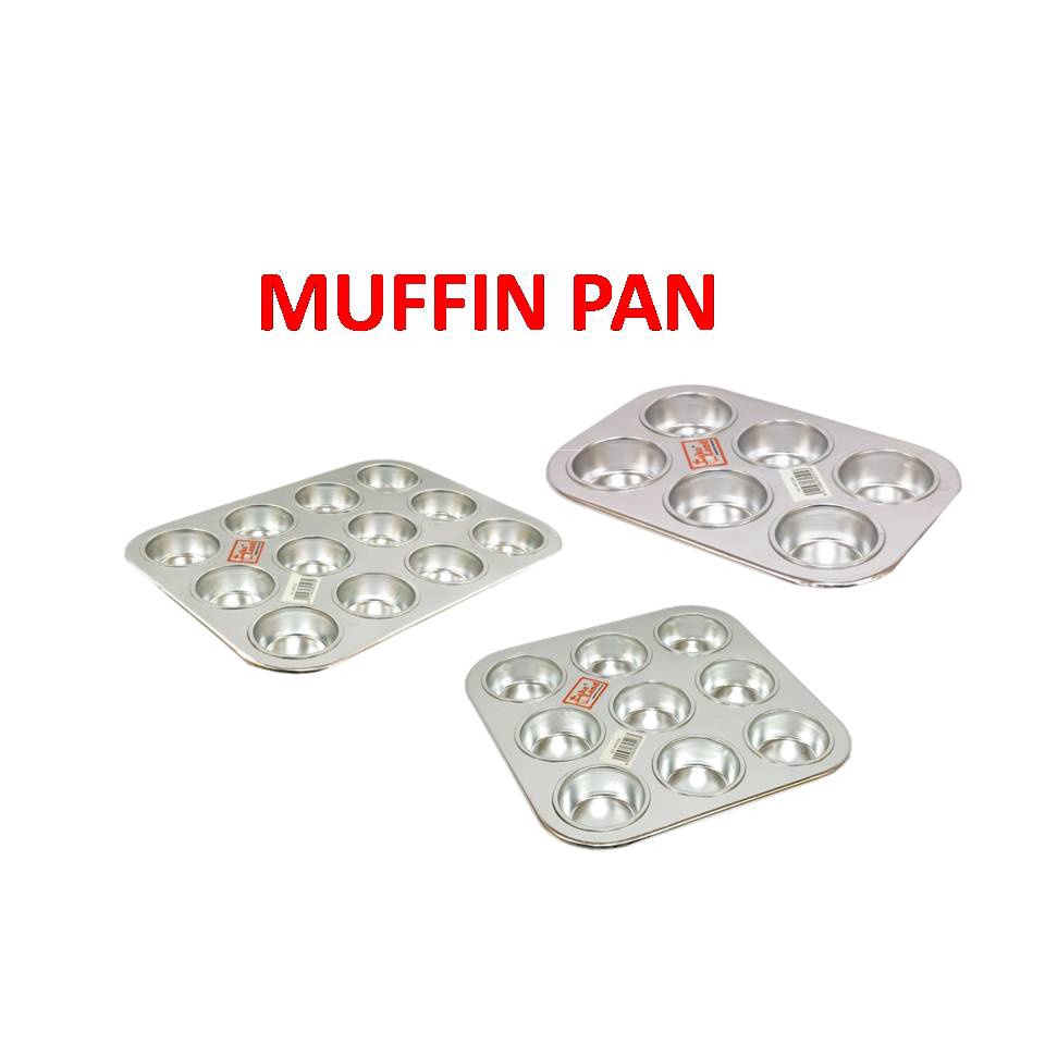 ALUMINIUM MUFFIN PAN MUFFIN MOULD  ( 6/9/12 HOLE)