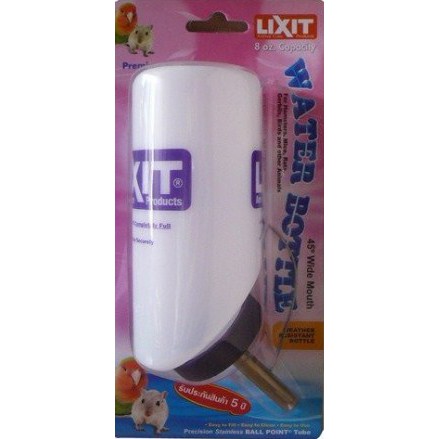 LIXIT ขวดน้ำสัตว์เลี้ยง 8oz. ขวดน้ำสุนัข ปากกว้าง ขนาด 8 oz. (ขวดน้ำกระต่าย ขวดน้ำเกาะกรง ขวดน้ำติดก