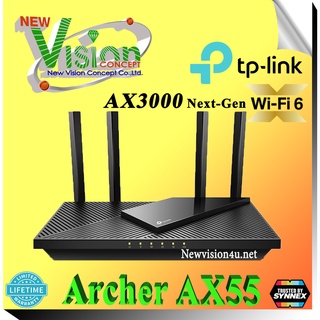 TP-LINK Archer AX55 AX3000 Dual Band Gigabit Wi-Fi 6 Router By NewVision4U.Net