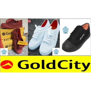 รองเท้านักเรียน ชายและหญิงผ้าใบ Gold city โกลซิตื้ 205 S