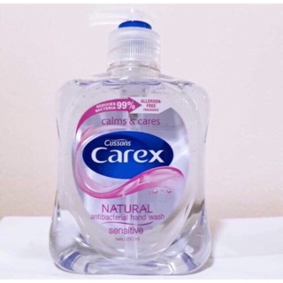 Carex สบู่เหลวล้างมือ ชนิดล้างน้ำซ้ำ ลดการสะสมของแบคทีเรีย 99%