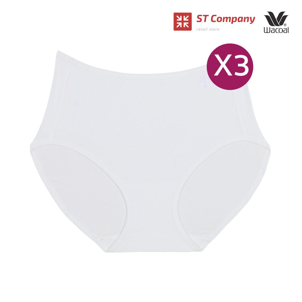 Wacoal Short Panty กางเกงใน แบบเต็มตัว สีครีม (CR) (3 ชิ้น) WU4987 วาโก้ กางเกงในผู้หญิง ผู้หญิง กางเกงชั้นใน