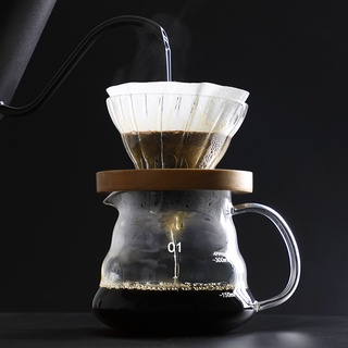 ชุดดริปกาแฟ ดริปกาแฟ กรวยดริปกาแฟ กาดริปกาแฟ แก้วดริปกาแฟ Coffee filter V60 dripper