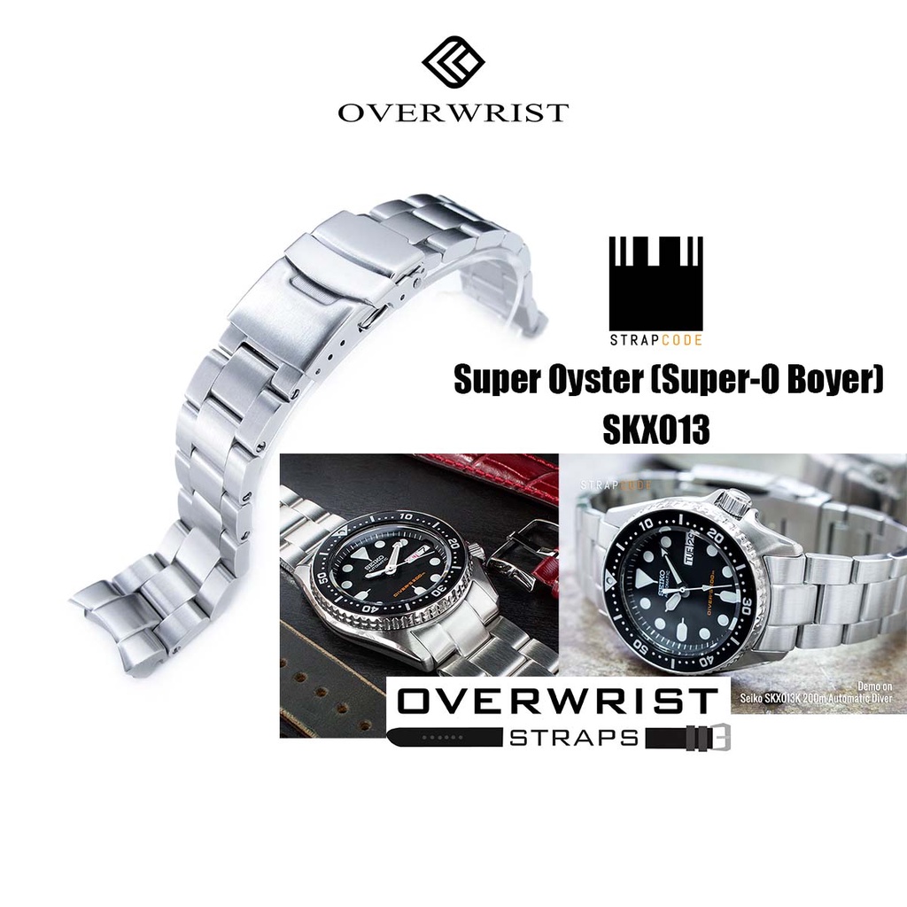สายนาฬิกา Miltat Strapcode รุ่น super oyster (Super-O Boyer) for seiko skx013