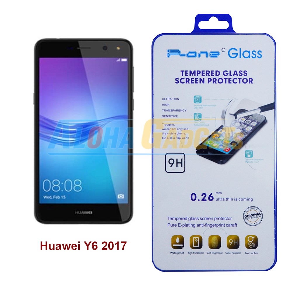 P-One ฟิล์มกระจกนิรภัย Huawei Y6 2017