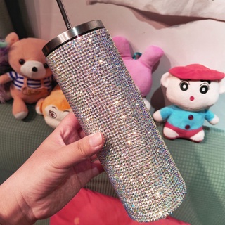 Rhinestone ถ้วยกาแฟสแตนเลส Body Slimming Cup