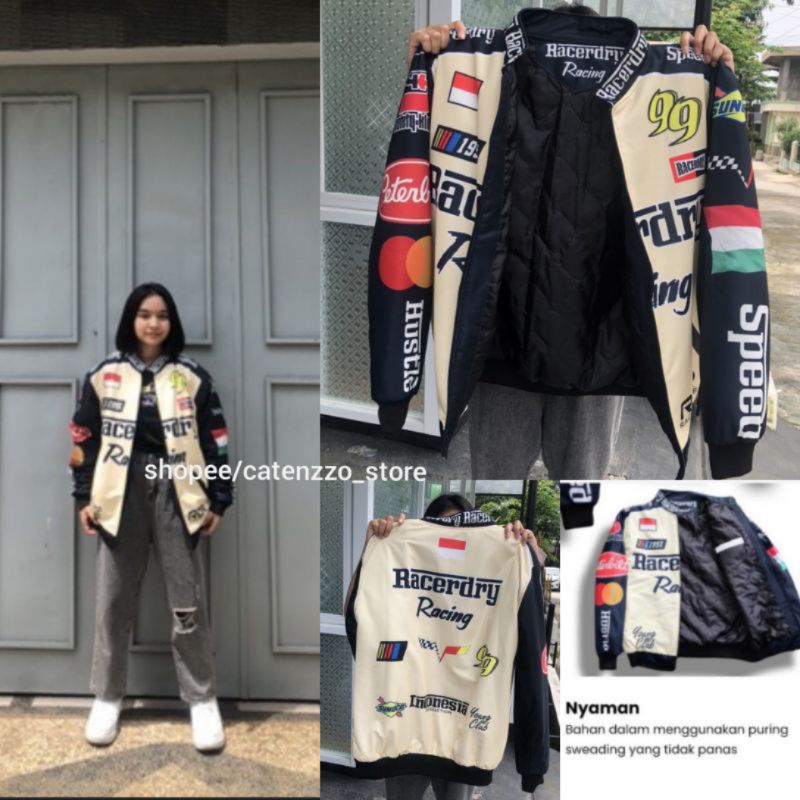 NASCAR CHASE เสื้อแจ็คเก็ต VARSITY ของแท้ - เสื้อแจ็คเก็ตมอเตอร์ไซค์ - เสื้อแจ็คเก็ต SUNMORI - เสื้อ