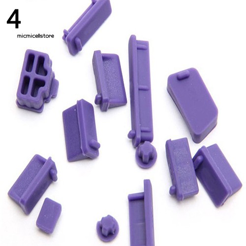 Mic︶13pcs Universal Silicone Anti Dust Port Plugs Cover Stopper For Laptop Notebook