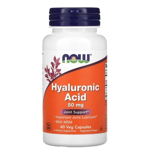 Now Foods, Hyaluronic Acid, with MSM, 60 Vcaps