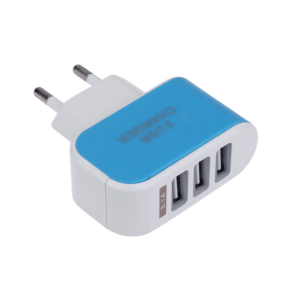 Special offerTop 3USB EU Plug LED Mobile Phone Chargers Multi-Head ...