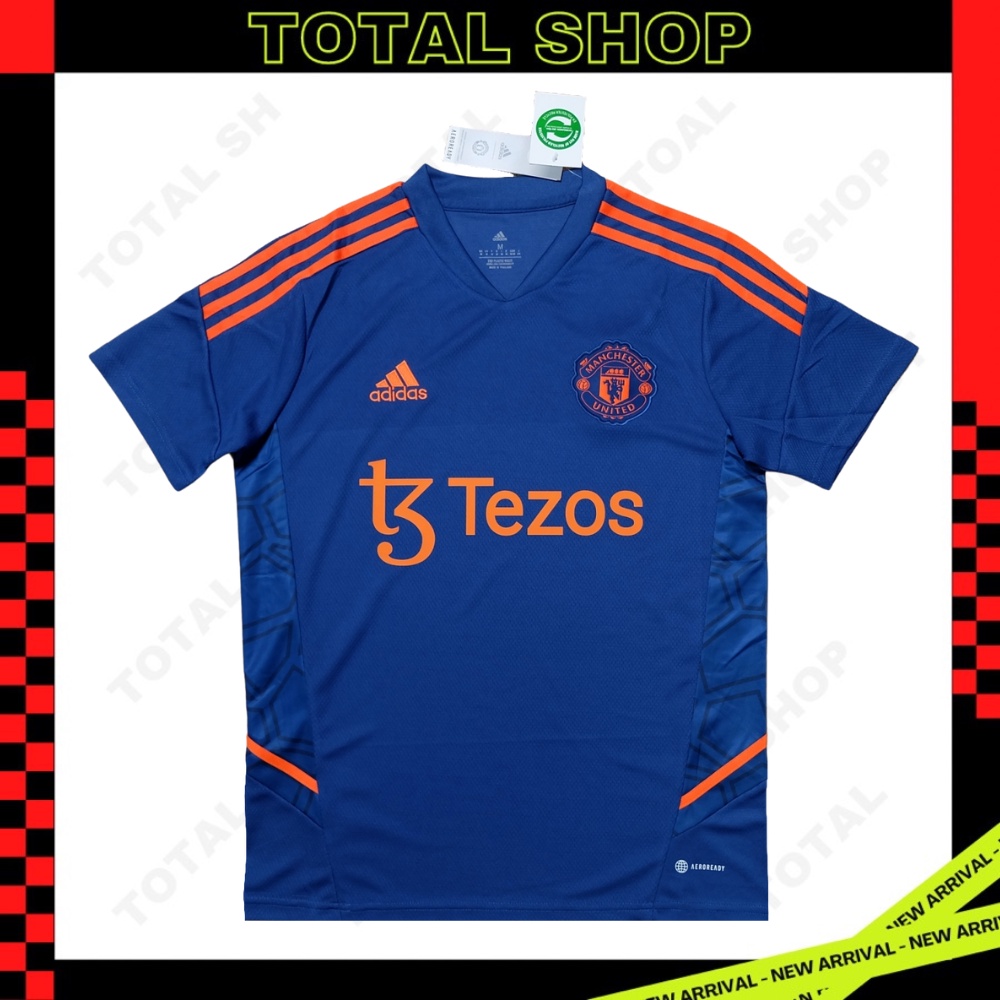 Manchester United 2022/23 Pre-match เสื้อซ้อมแมนยู Tezos เสื้อซ้อมแมนยู2023