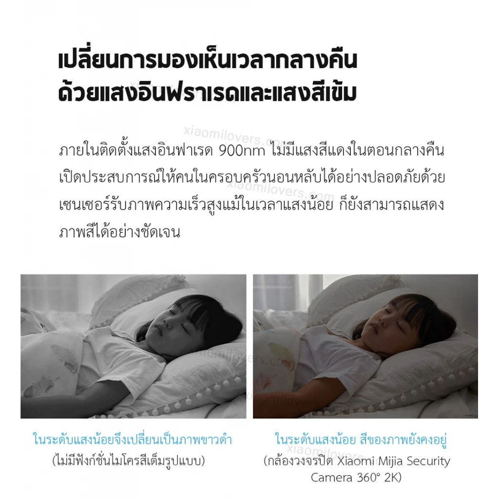 Xiaomi Security Camera 360° 2K - กล้องวงจรปิดเสี่ยวหมี่ 360° 2K thumbnail 7