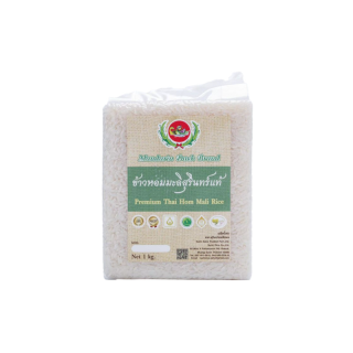 ข้าวหอมมะลิสุรินทร์ 100% หอมทะลุหม้อ ขนาด 1 กิโลกรัม กลิ่นหอมทะลุหม้อ (สั่งไม่เกินออเดอร์ละ 5 ชิ้น)