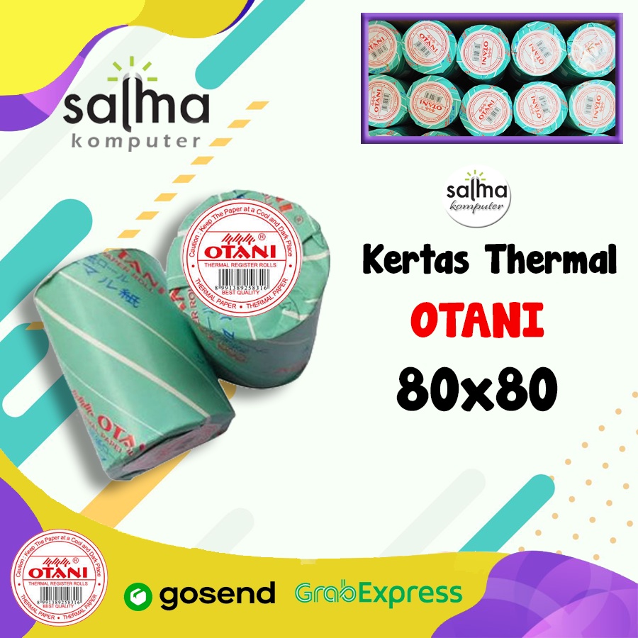 กระดาษใบเสร็จความร้อน Otani 80x80/กระดาษใบเสร็จแคชเชียร์ 80x80