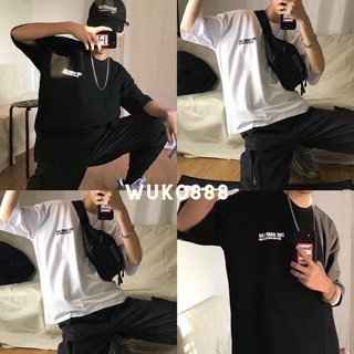 WK [M～5XL]⚡️เสื้อยืด⚡️TIDE CARDLOG คอกลม แขนสั้น แฟชั่นและการพักผ่อนทุก #S12