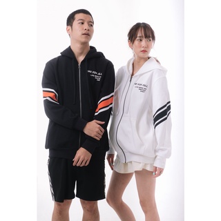 OFA-Hoodie Hoodie เสื้อฮู้ด เสื้อแฟชั่น เสื้อกันหนาวฮู้ด เสื้อกันหนาวหญิง มีซิป Unisex มี 2 สี (สีขาว/สีดำ)